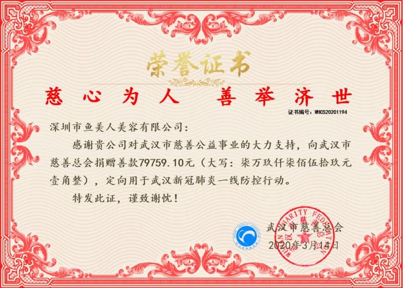 2020年武汉疫情慈悲捐钱